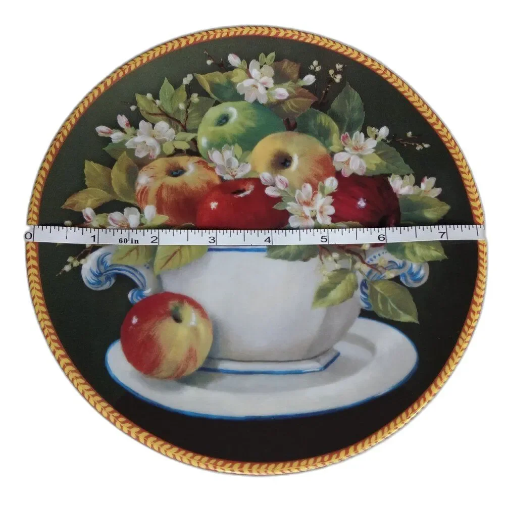 Gloria Fine Porcelain Handwork Coleccion Beatriz Manzanas Decorative Wall Plate